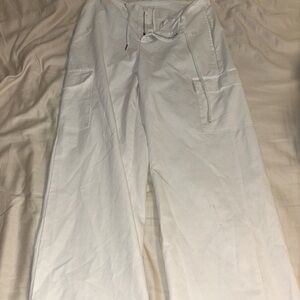 White Cargo Pants